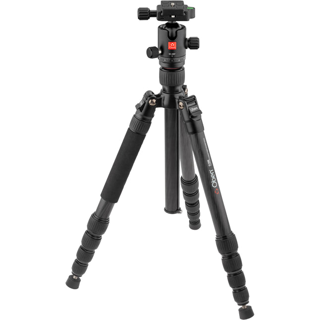 Oben CT-3586 Trípode de Viaje Fibra de Carbono 62.5" 27 lb con Cabezal BZ-226T