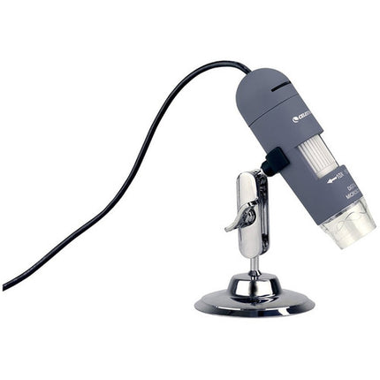Celestron 44302-C Microscopio Digital Portátil 10-200x 2MP con Soporte Ajustable