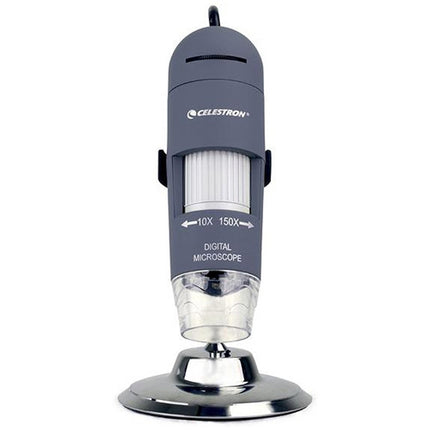 Celestron 44302-C Microscopio Digital Portátil 10-200x 2MP con Soporte Ajustable
