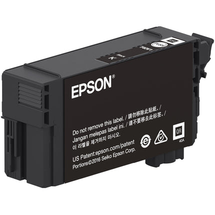 Cartucho de tinta negra Epson UltraChrome XD2 T40V 50mL para impresoras SureColor T3170 T5170