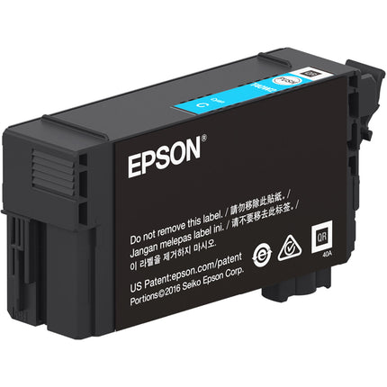 Epson UltraChrome XD2 T40W Cartucho de Tinta Cyan 50mL para SureColor T3170 y T5170