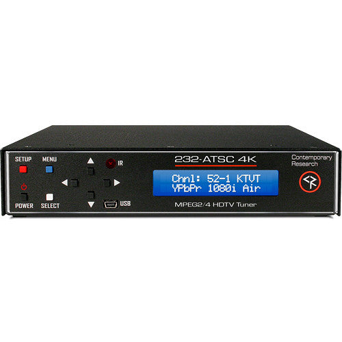 Contemporary Research 232-ATSC Sintonizador HDTV 4K Hasta 1080p60 IPTV Ethernet