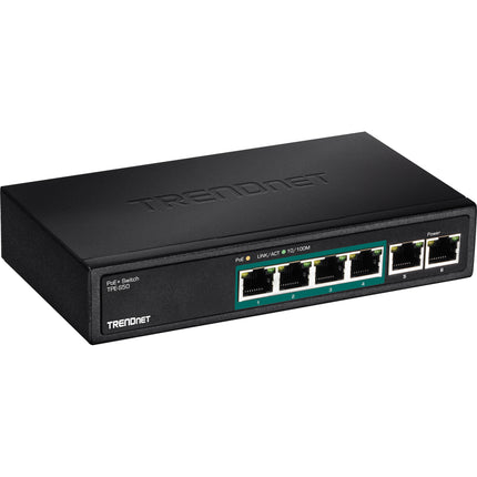 TRENDnet TPE-S50 Switch Ethernet PoE 6 Puertos 1 Gb/s Capacidad