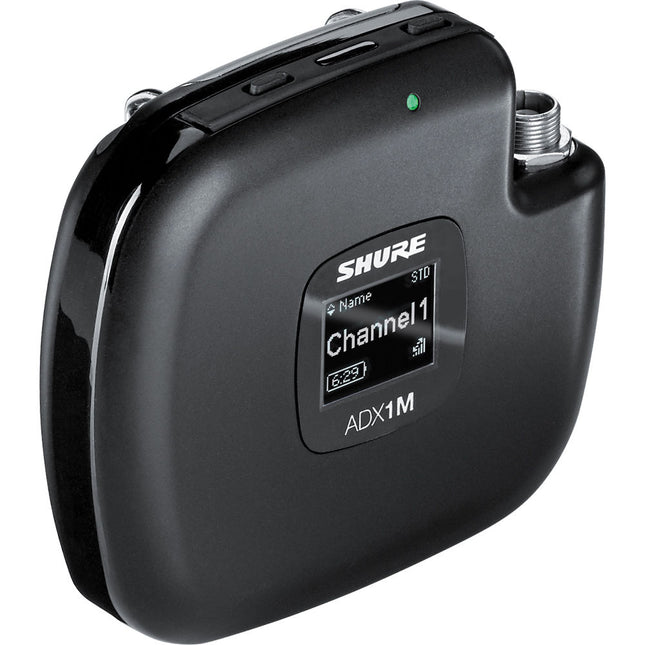 Shure ADX1M Transmisor Inalámbrico Digital Corporal 7 Horas Batería Recargable G57