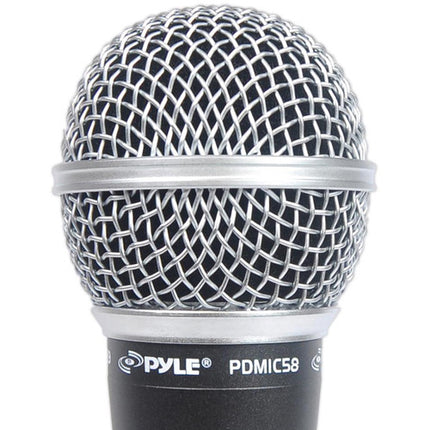 Pyle Pro PDMIC58 Micrófono Dinámico de Mano Respuesta 50 Hz-15 kHz con Cable XLR 15'