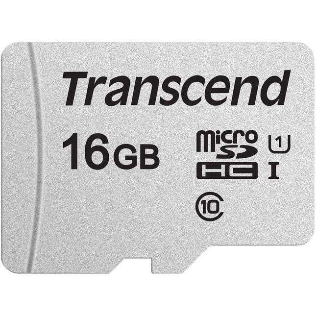 Transcend 16GB 300S Tarjeta microSDHC UHS-I Clase 10 con Adaptador SD