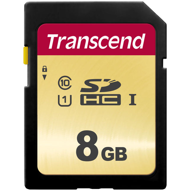 Transcend 8GB 500S Tarjeta de Memoria SDHC UHS-I 95 MB/s Lectura 60 MB/s Escritura
