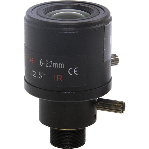 Marshall Electronics M12-Mount Lente Varifocal IR 6-22mm 5MP 1 2 5"