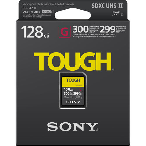 Sony 128GB SF-G TOUGH Tarjeta de Memoria UHS-II SDXC 300MB/s 299MB/s Estuche