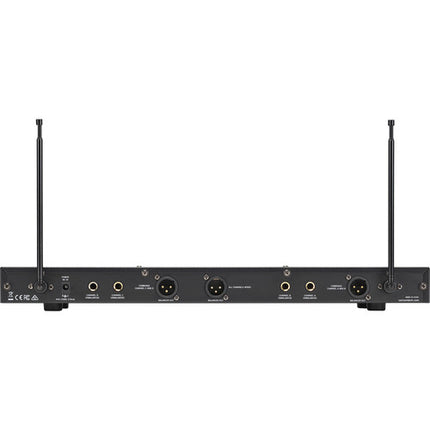 Samson Stage 412 Sistema Inalámbrico de Mano VHF Quad-Canal 173-198 MHz 200ft Alcance 4 Micrófonos
