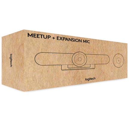 Logitech MeetUp 4K Cámara de Conferencia 120° FOV con Micrófono Expansión