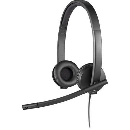 Logitech H570e Auriculares USB con Micrófono Flexible y Cancelación de Ruido