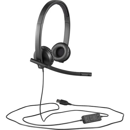 Logitech H570e Auriculares USB con Micrófono Flexible y Cancelación de Ruido