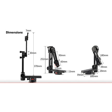 Sunwayfoto Kit de Cabezal Panorámico VR 360° Capacidad 8 Kg Altura 27 cm
