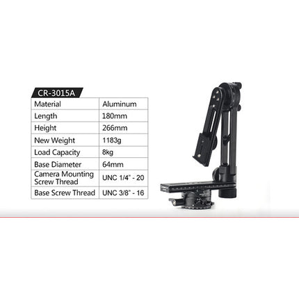 Sunwayfoto Kit de Cabezal Panorámico VR 360° Capacidad 8 Kg Altura 27 cm