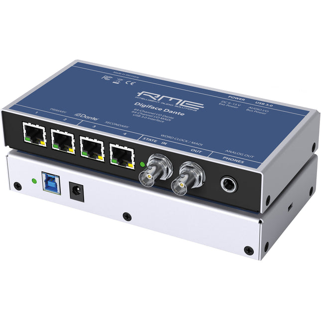 RME Digiface Dante Interfaz de Audio Dante a MADI 256 Canales 24Bit 192kHz USB