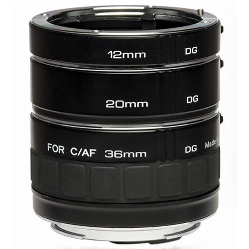 Kenko Auto Extension Tube Set DG para lentes Nikon con tubos 12mm 20mm 36mm y autofoco