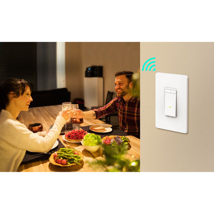 TP-Link HS220 Interruptor Inteligente Wi-Fi con Dimmer Blanco 2.4 GHz Wi-Fi
