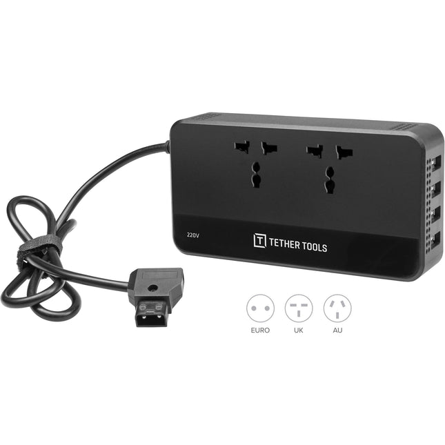 Tether Tools ONsite fuente de alimentación AC 220V 2 salidas 4 USB 4.2A portátil