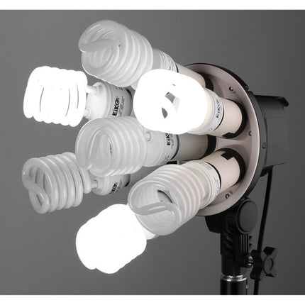 Raya Octa Fluorescente Kit Luz Suave 2 Luces 32" 7 Portalámparas 27W 5600K