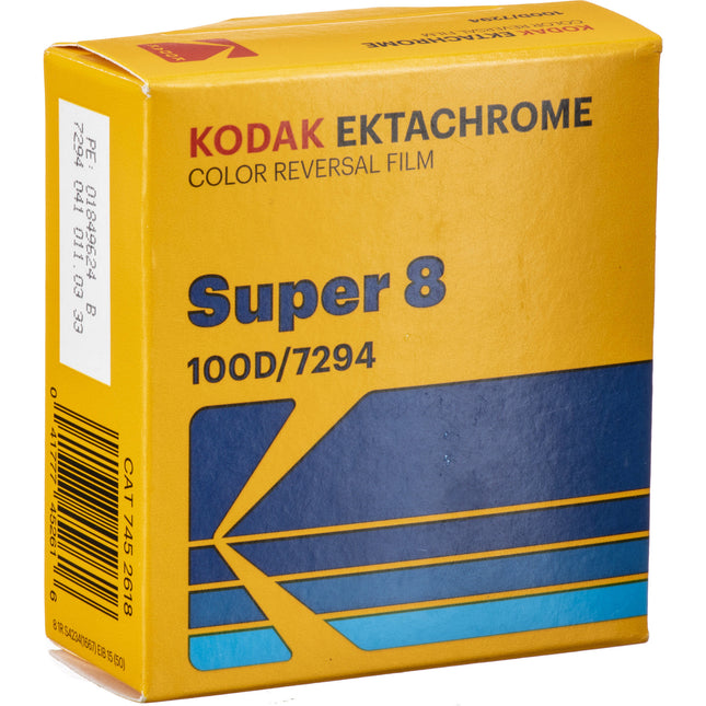 Kodak Ektachrome 100D Película Transparente Color Super 8 50 pies