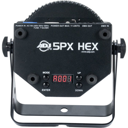 American DJ 5PX HEX Proyector LED RGBAW+UV 5x12W 30° Haz Negro