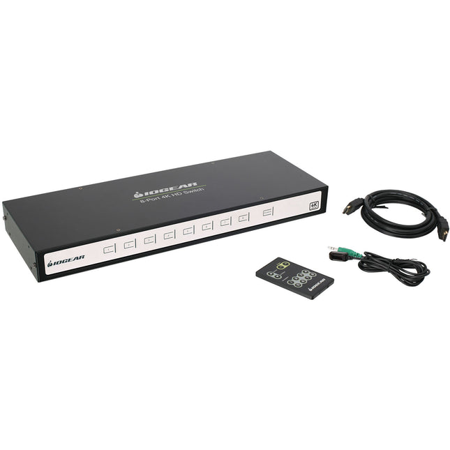 IOGEAR DCI 4K 8 x 1 Conmutador HDMI 4K 60 fps 18 Gb/s con Mando IR