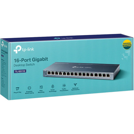 TP-Link TL-SG116 Switch de Escritorio 16 Puertos Gigabit 10/100/1000 Mbps