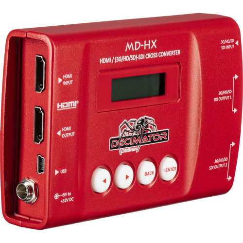 DECIMATOR MD-HX Convertidor Mini HDMI SDI con Escalado y 14 Modos de Conversión