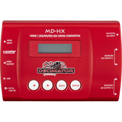 DECIMATOR MD-HX Convertidor Mini HDMI SDI con Escalado y 14 Modos de Conversión