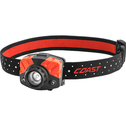 COAST FL75R Linterna Frontal LED Recargable 530 Lumen y Banda Reflectante