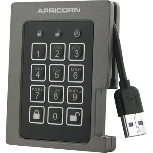 Apricorn Aegis 1TB Unidad SSD USB 3.0 300 Mb/s Encriptación AES