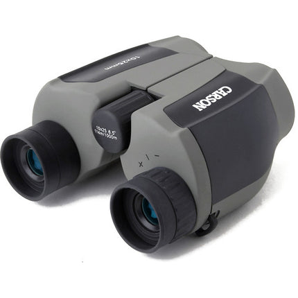 Carson 10x25 Scout Plus Prismáticos Compactos Ángulo 6.5° con Funda y Correa