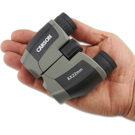 Carson 8x22 Scout Prismáticos Compactos Ángulo de Visión 7.8° con Funda y Correa