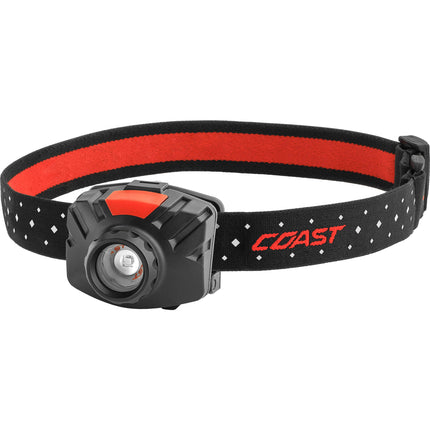 COAST FL70 Linterna Frontal LED Foco Ajustable 435 Lúmenes Baterías AAA