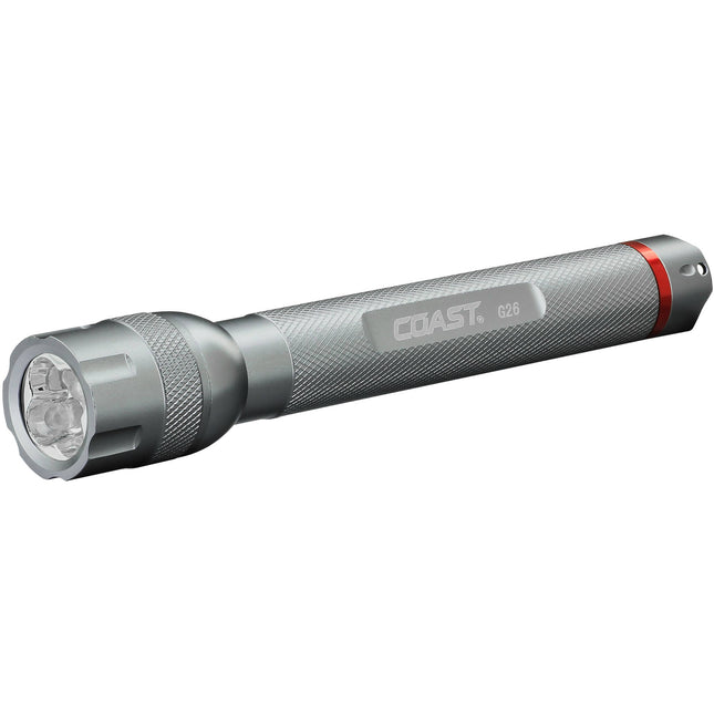 COAST G26 Linterna LED de utilidad Plata 120 lúmenes IPX4 con pilas AA