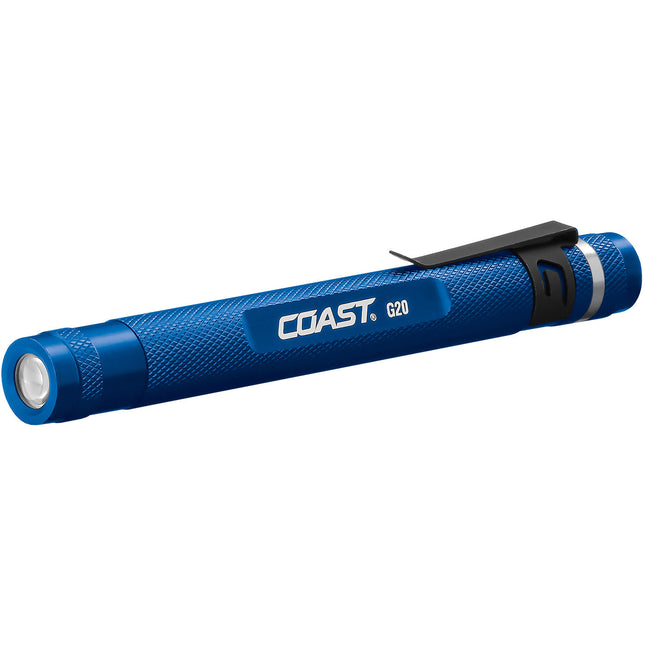 COAST G20 Linterna LED para Inspección Azul con Clip y Baterías AAA