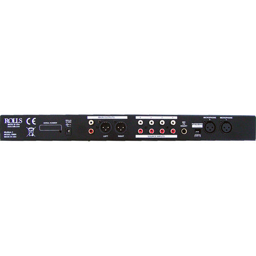 Rolls RM69 MixMate 3 Mezclador Estéreo 6 Canales 2 XLR 4 RCA