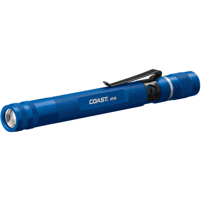 COAST HP3R Linterna Recargable LED Foco Ajustable 245 Lúmenes Azul