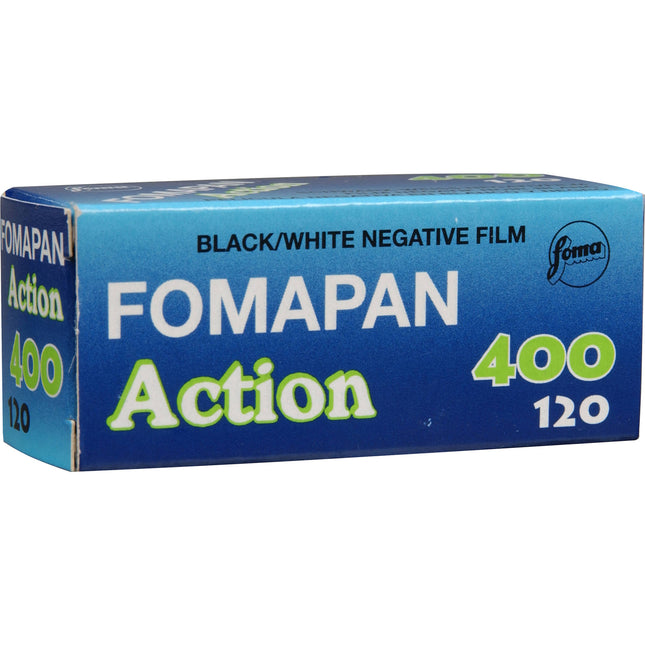 Foma Fomapan 400 Action Película negativa blanco y negro 120 ISO 400 grano fino alta nitidez