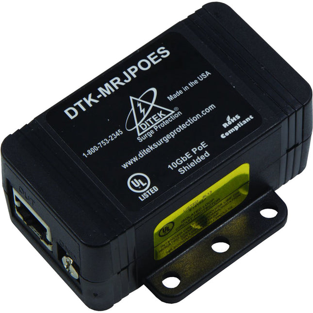 DITEK DTK-MRJPOES Protector de Sobretensión PoE con RJ45 Blindado y 10 Gb/s