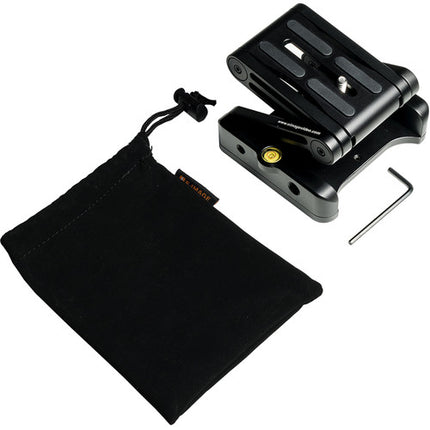 E-Image Two-Tier Flat Mount Tilt Head Soporte Ajustable con Rotación 360° y Nivel de Burbuja