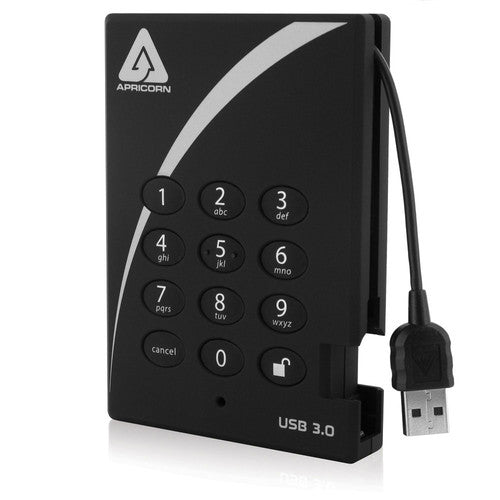Apricorn 4TB Aegis Padlock SSD USB 3.0 Encriptado Hardware 256-bit AES