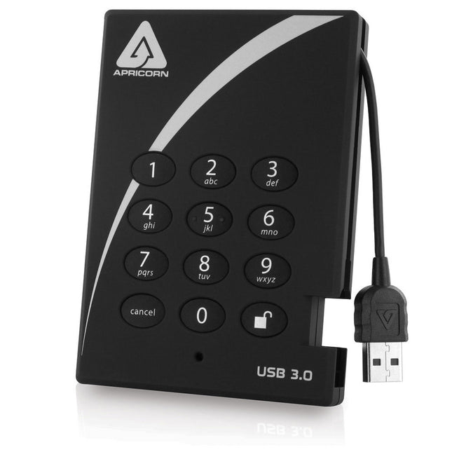 Apricorn 4TB Aegis Padlock SSD USB 3.0 Encriptado Hardware 256-bit AES