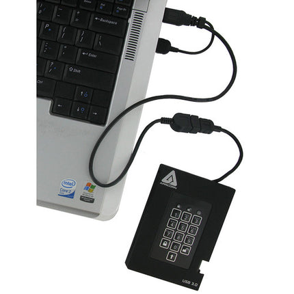 Apricorn 8TB Aegis Fortress SSD portátil USB 3.2 Gen 1 cifrado FIPS 140-2 nivel 2