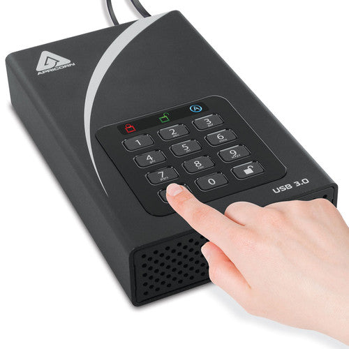 Apricorn 10TB Aegis Padlock DT Disco Duro Externo USB 3.2 con Encriptación AES