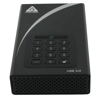 Apricorn 10TB Aegis Padlock DT Disco Duro Externo USB 3.2 con Encriptación AES