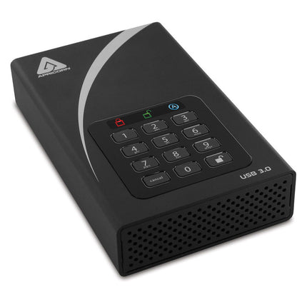 Apricorn 10TB Aegis Padlock DT Disco Duro Externo USB 3.2 con Encriptación AES
