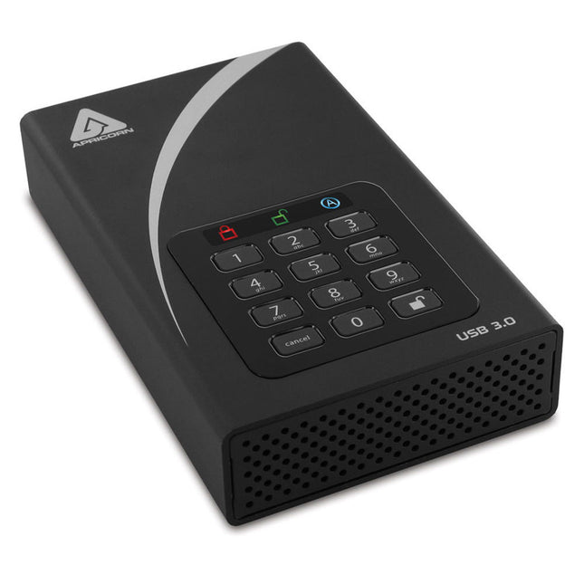 Apricorn 10TB Aegis Padlock DT Disco Duro Externo USB 3.2 con Encriptación AES