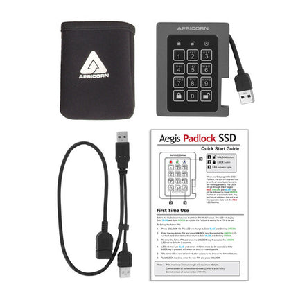 Apricorn Aegis 2TB Unidad Estado Sólido USB 3.0 300 Mb/s con Encriptación